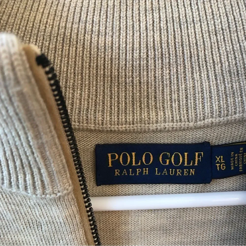 Ralph Lauren Wool Quarter Zip Sweater